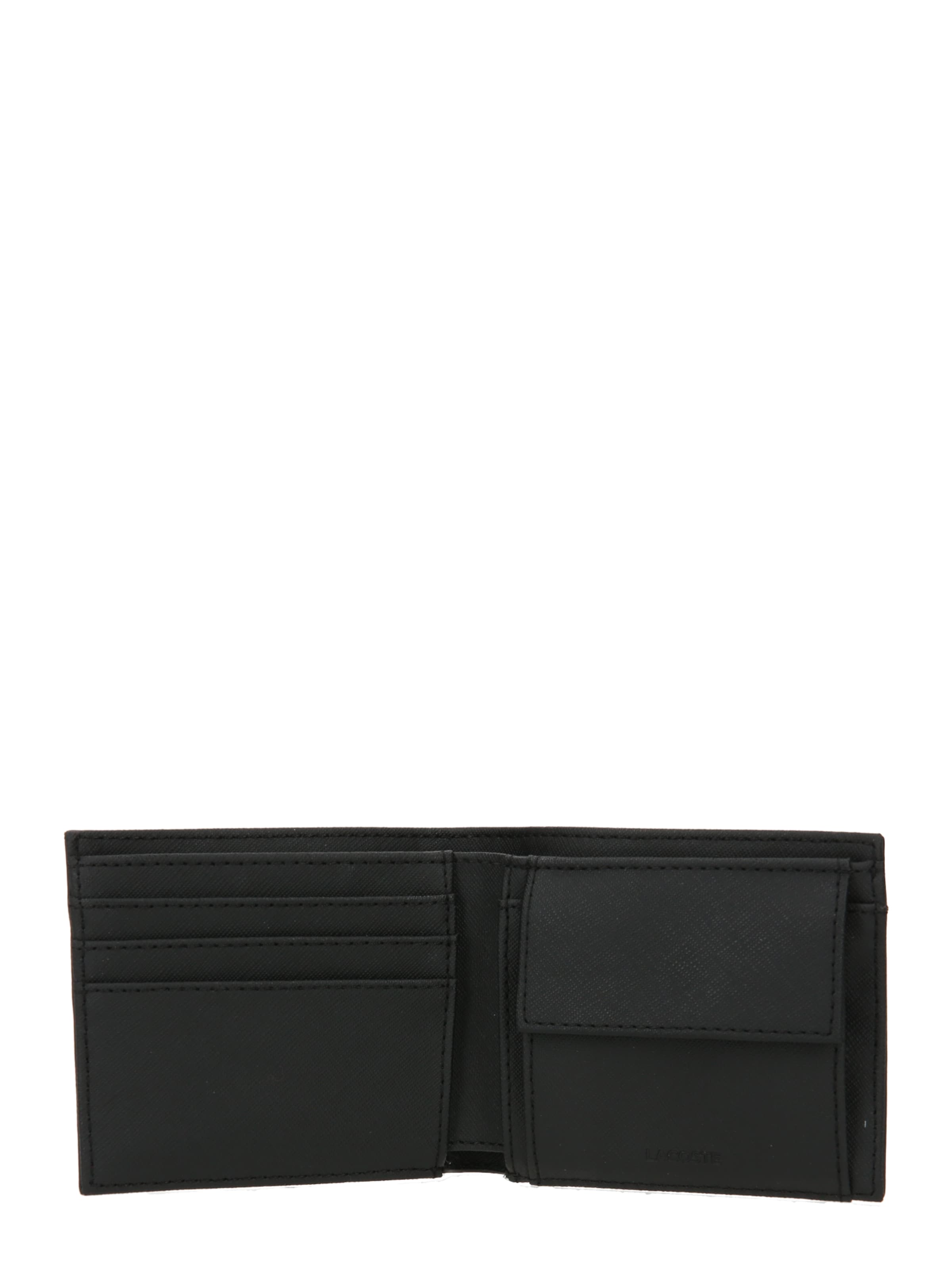 LACOSTE Portemonnaie 'Money Pieces' in Schwarz