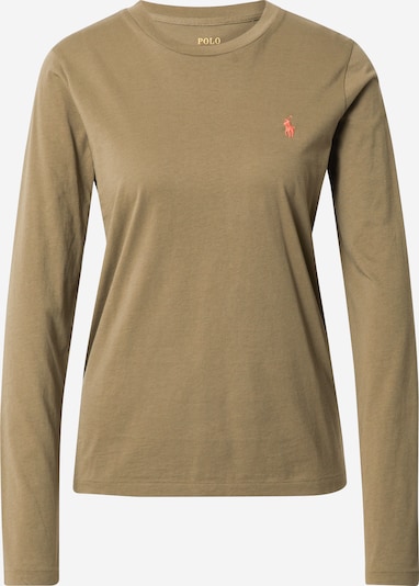 Polo Ralph Lauren T-shirt en olive / orange foncé, Vue avec produit