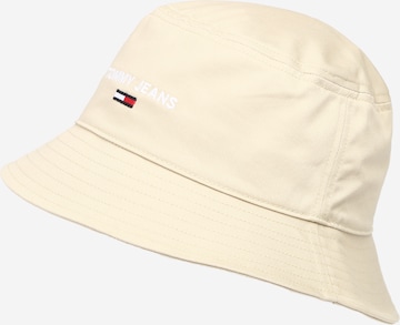 Tommy Jeans Hat in Beige: front