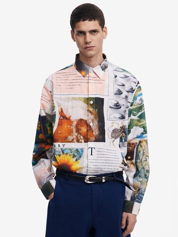Desigual Regular Fit Skjorte i hvid: forside