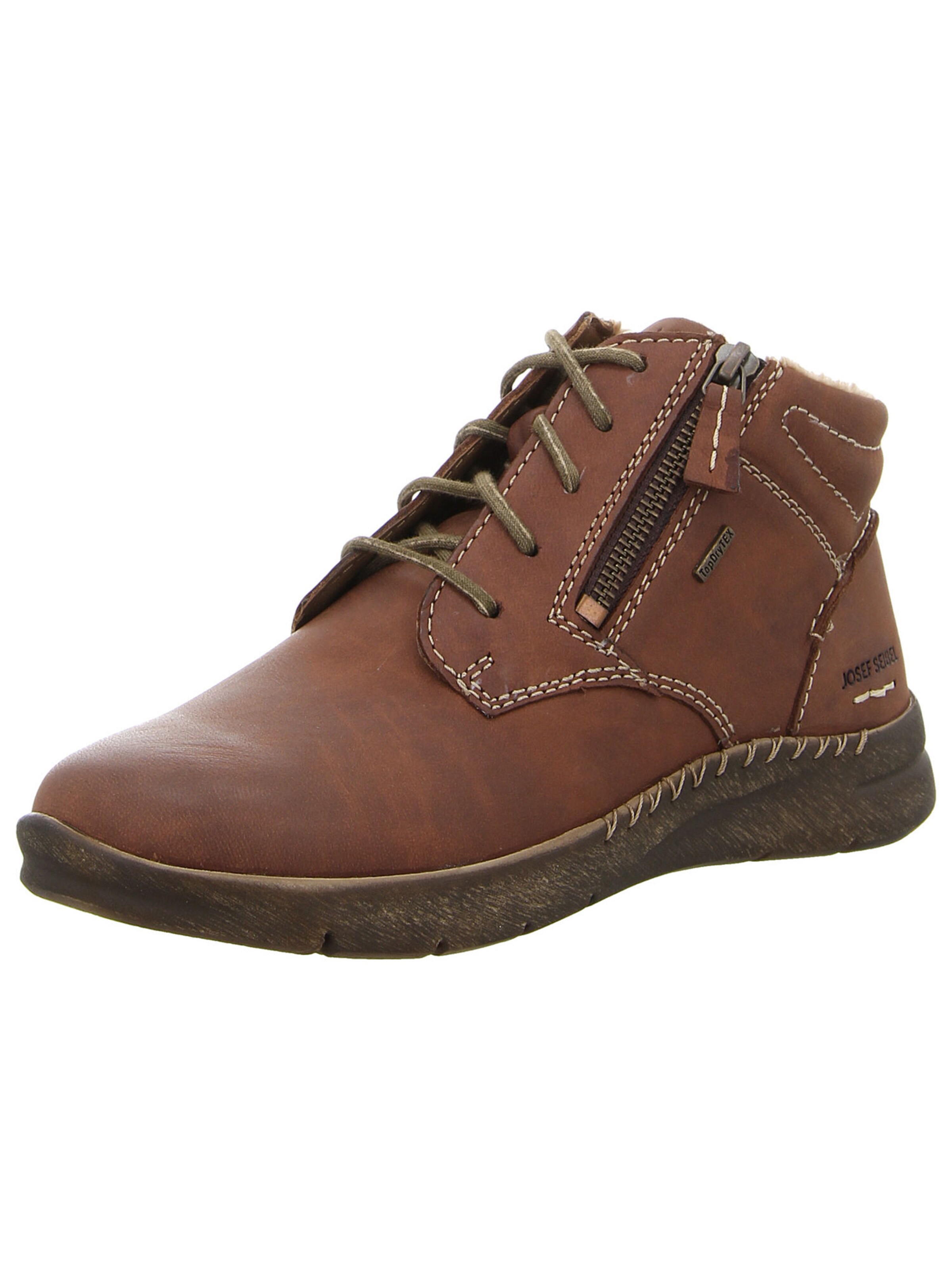 JOSEF SEIBEL Lace-Up Boots 'Conny 52' in Brown: front