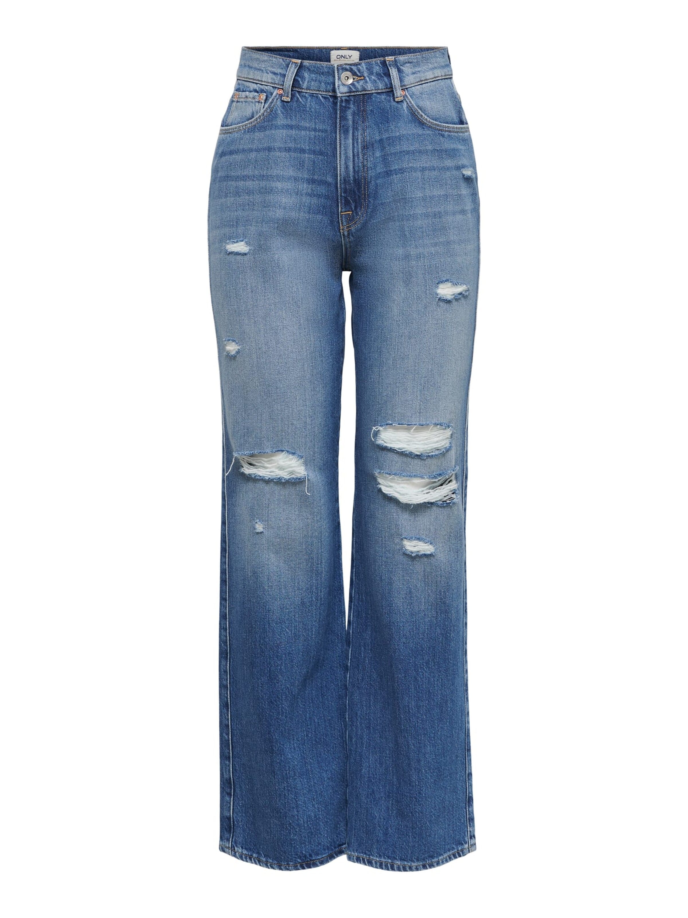 ONLY Baggy Jeans in Blauw: voorkant