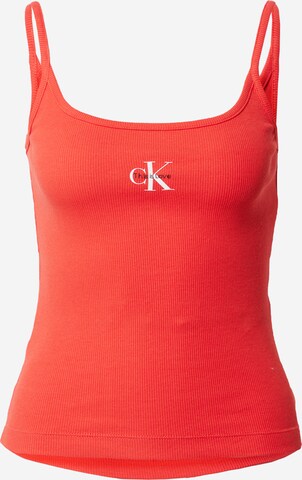 Calvin Klein Jeans - Top en rojo: frente