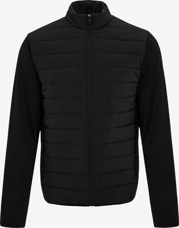 Threadbare Between-Season Jacket 'Luxe' in Black: front