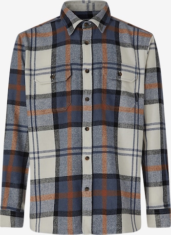 North Sails Regular fit Overhemd 'Heavy flannel shirt' in Gemengde kleuren: voorkant