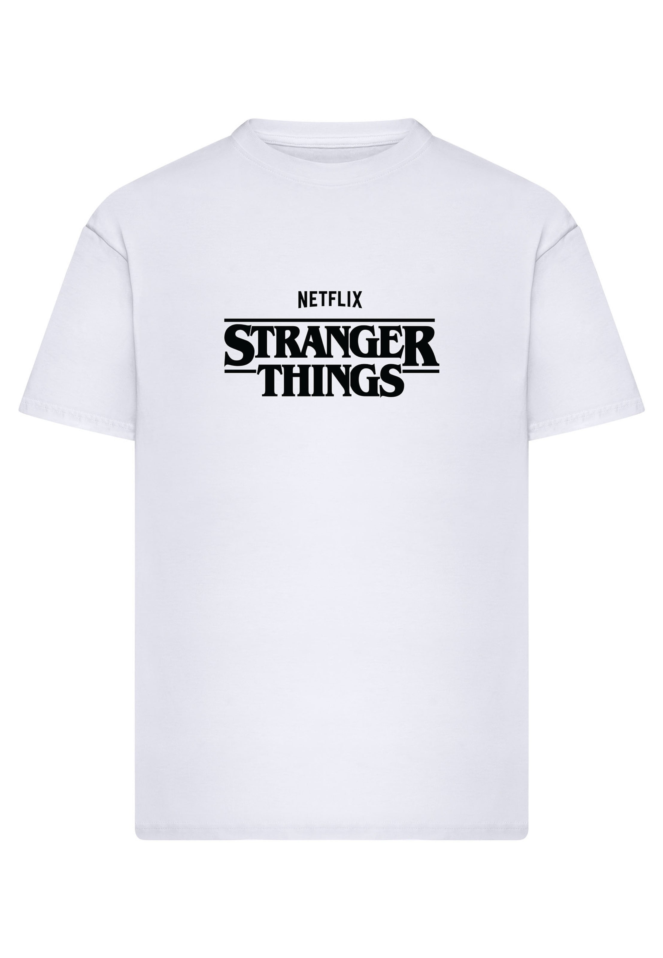 Merchcode Koszulka 'Stranger Things Rewatch' w rozmiarze L w kolorze ciemny niebieski / czerwony / czarny / białym, Podgląd produktu