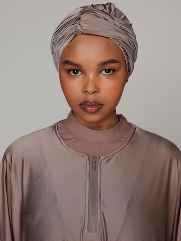 SIYA Swimwear Sporthoofdband 'Headcover - Anti - Slip - Swim-turban' in Grijs: voorkant