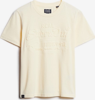 Superdry T-shirt en crème, Vue avec produit