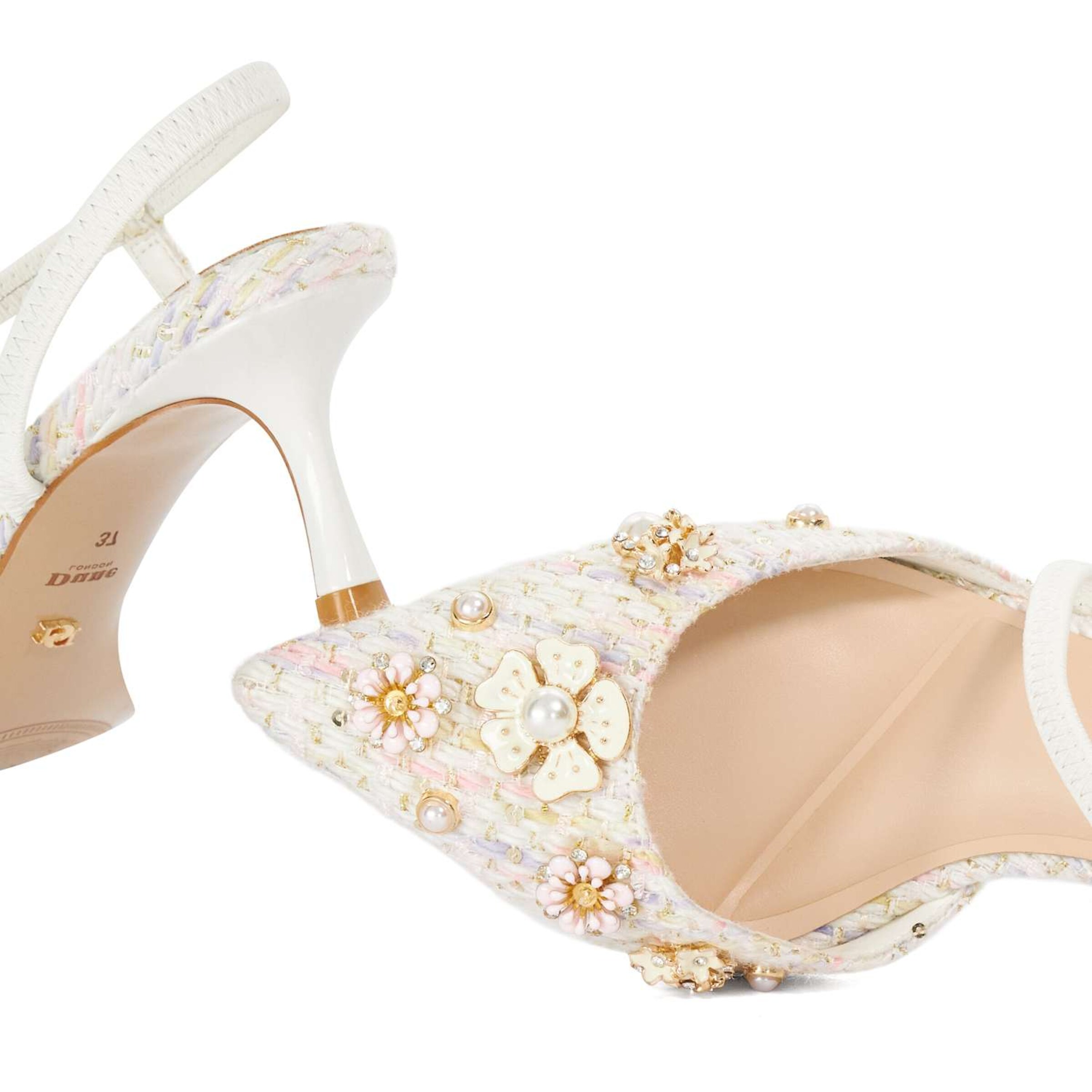 Dune LONDON Slingpumps 'Dyana' in Wit