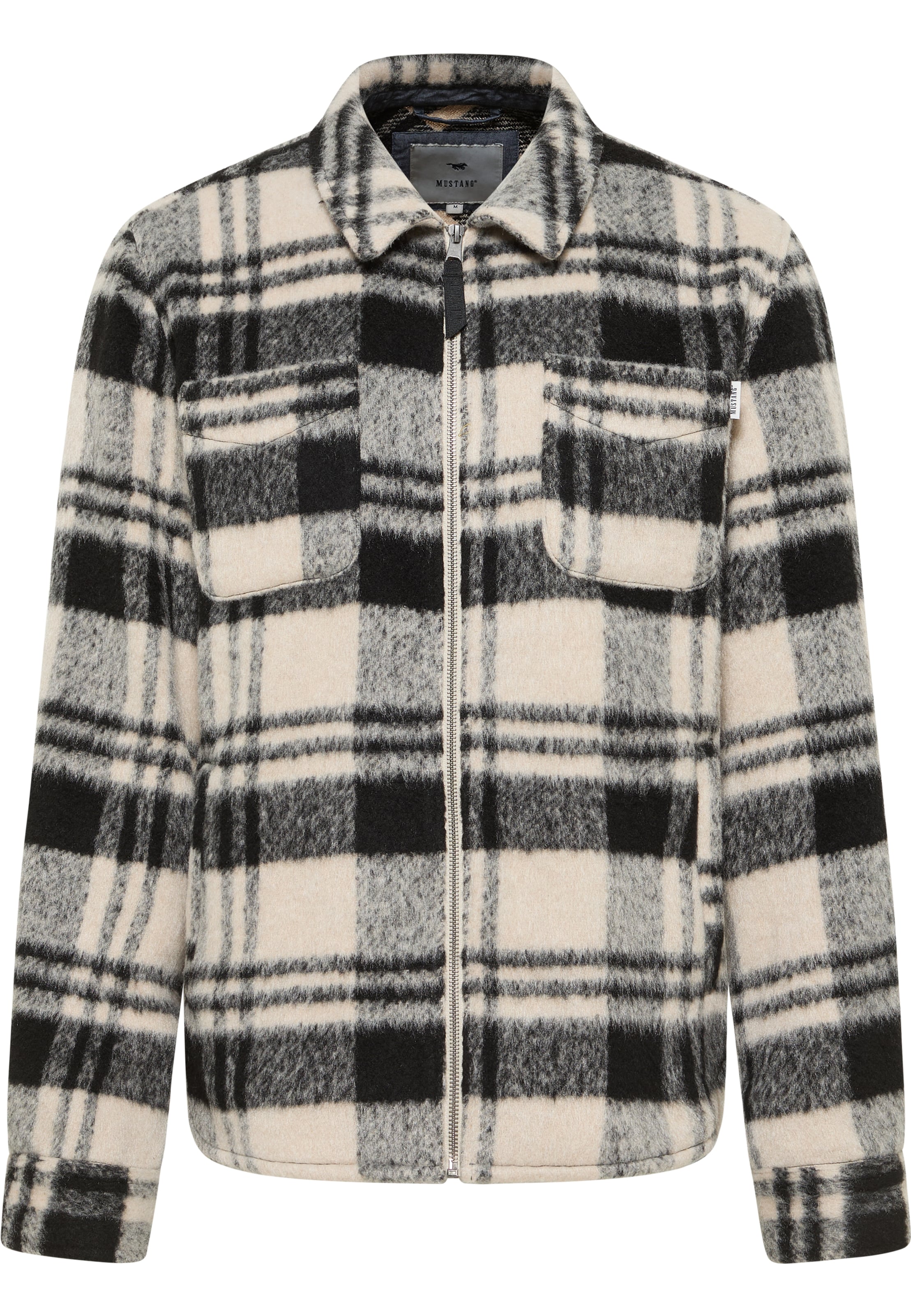 MUSTANG Between-Season Jacket 'Philo' in Ivory / mottled grey / Black, Item view