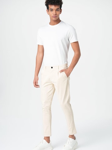 M.O.D MIRACLE OF DENIM Slimfit Lærredsbukser i beige: forside
