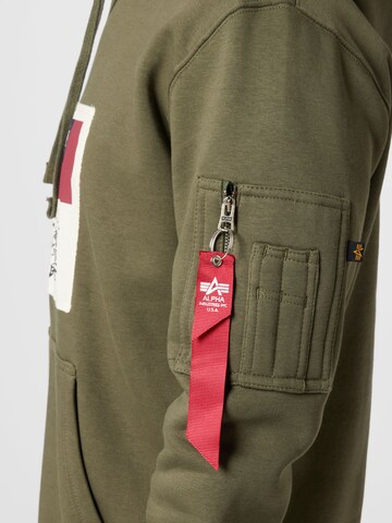 ALPHA INDUSTRIES Sweatshirt in Green