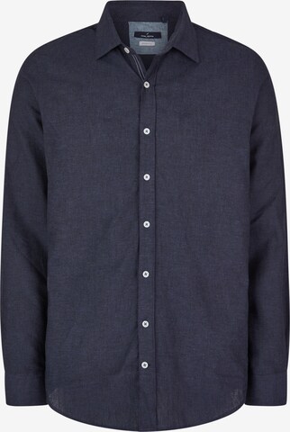 Coupe regular Chemise HECHTER PARIS en bleu : devant