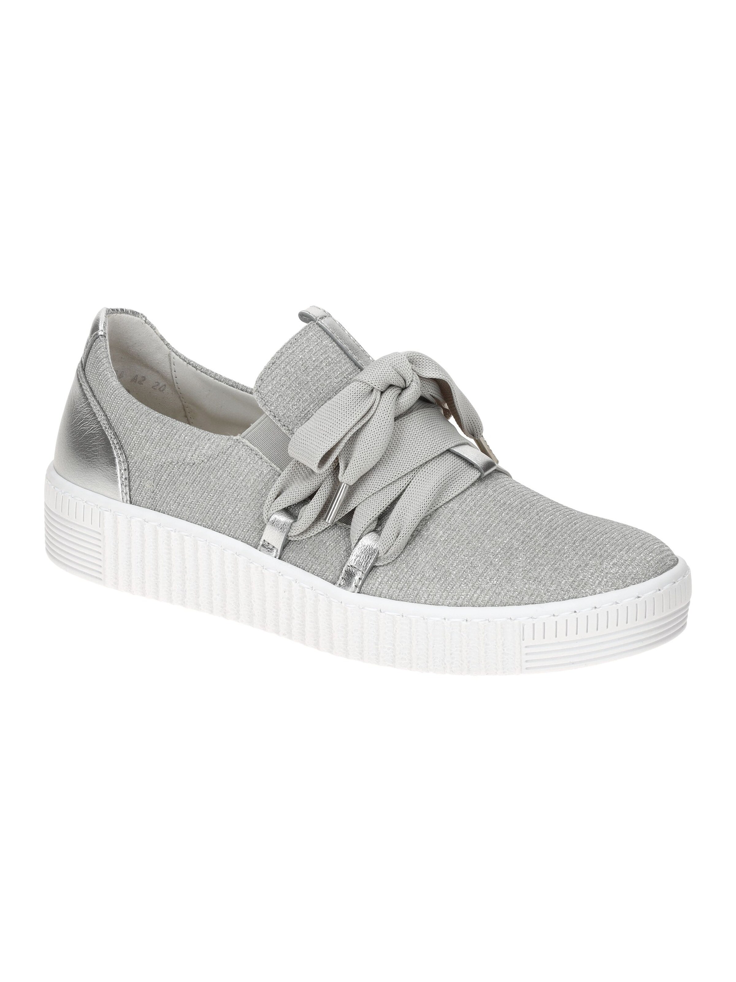 GABOR Hausschuh 'Gabor Schuhe silber grau Glitzer Slipper 83.333.61'‌‌‌‌‌‌‌‌ in Silber: Vorderseite