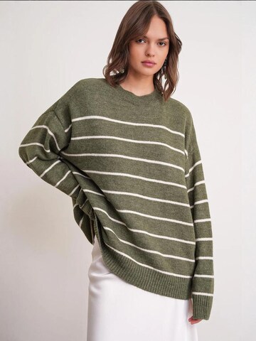 MixRay Kampsun 'Pullover', värv roheline: eest vaates