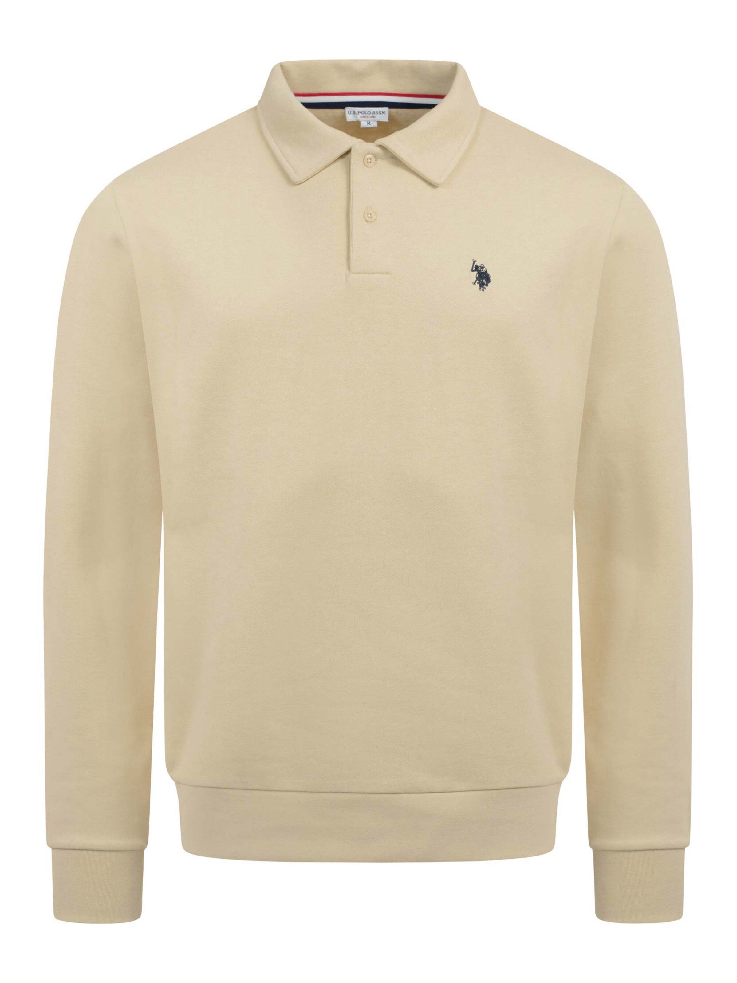 U.S. POLO ASSN. Sweatshirt in Beige: front