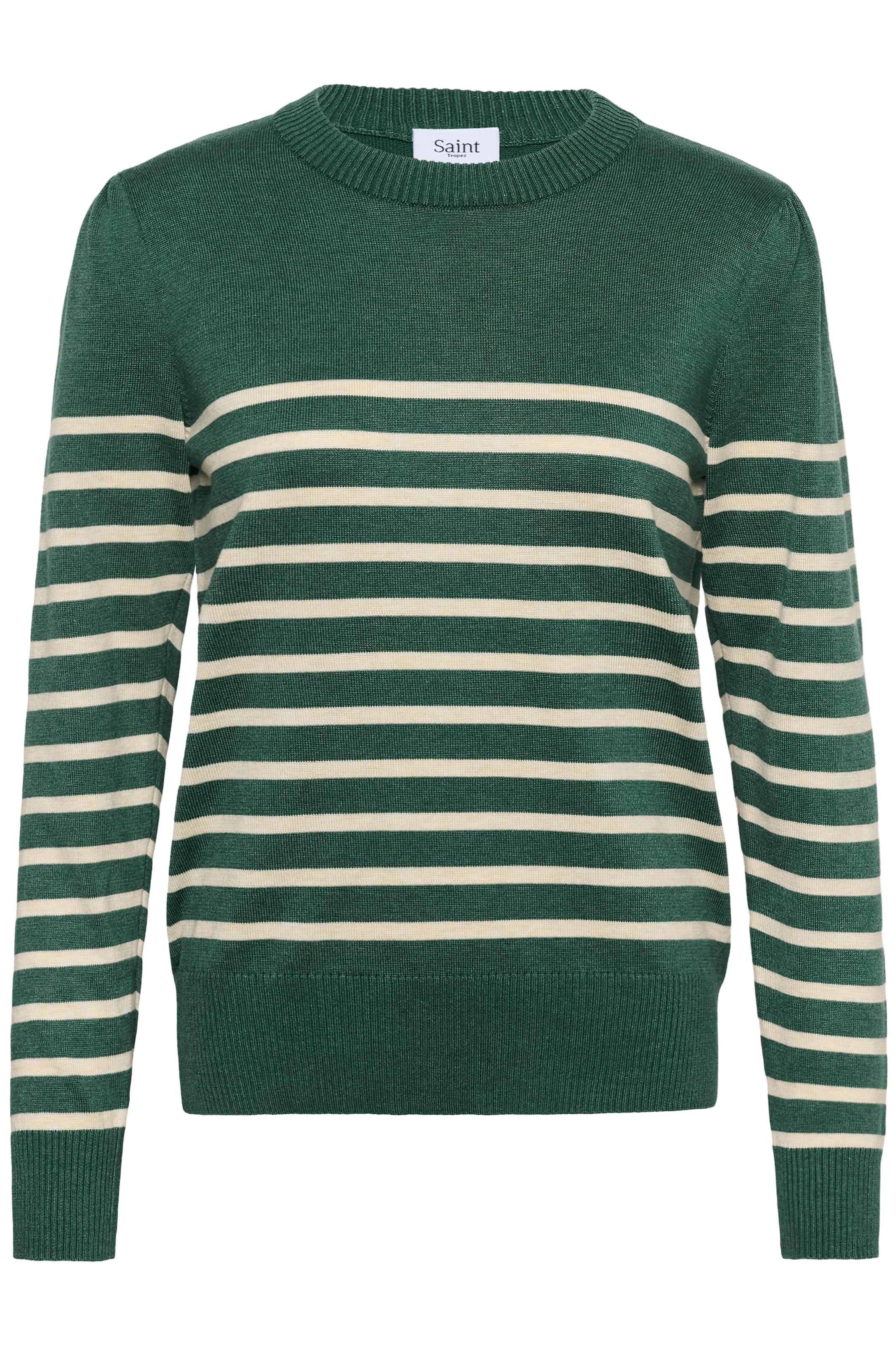 SAINT TROPEZ Pullover 'Mila' in Grün: Vorderseite