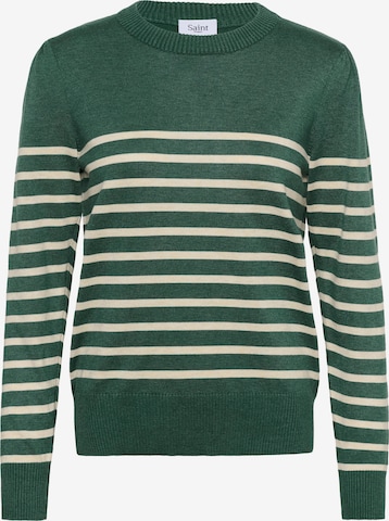 SAINT TROPEZ - Pullover 'Mila' em verde: frente