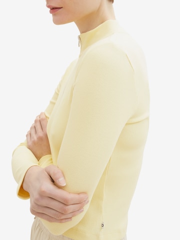 TOM TAILOR DENIM Knit cardigan in Yellow