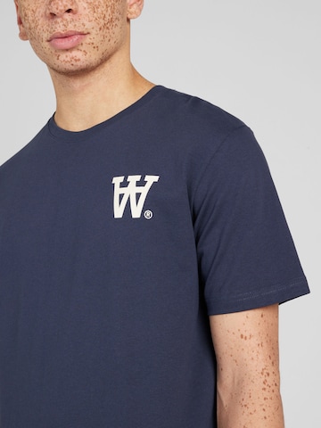 WOOD WOOD T-Shirt 'Ace AA' in Blau