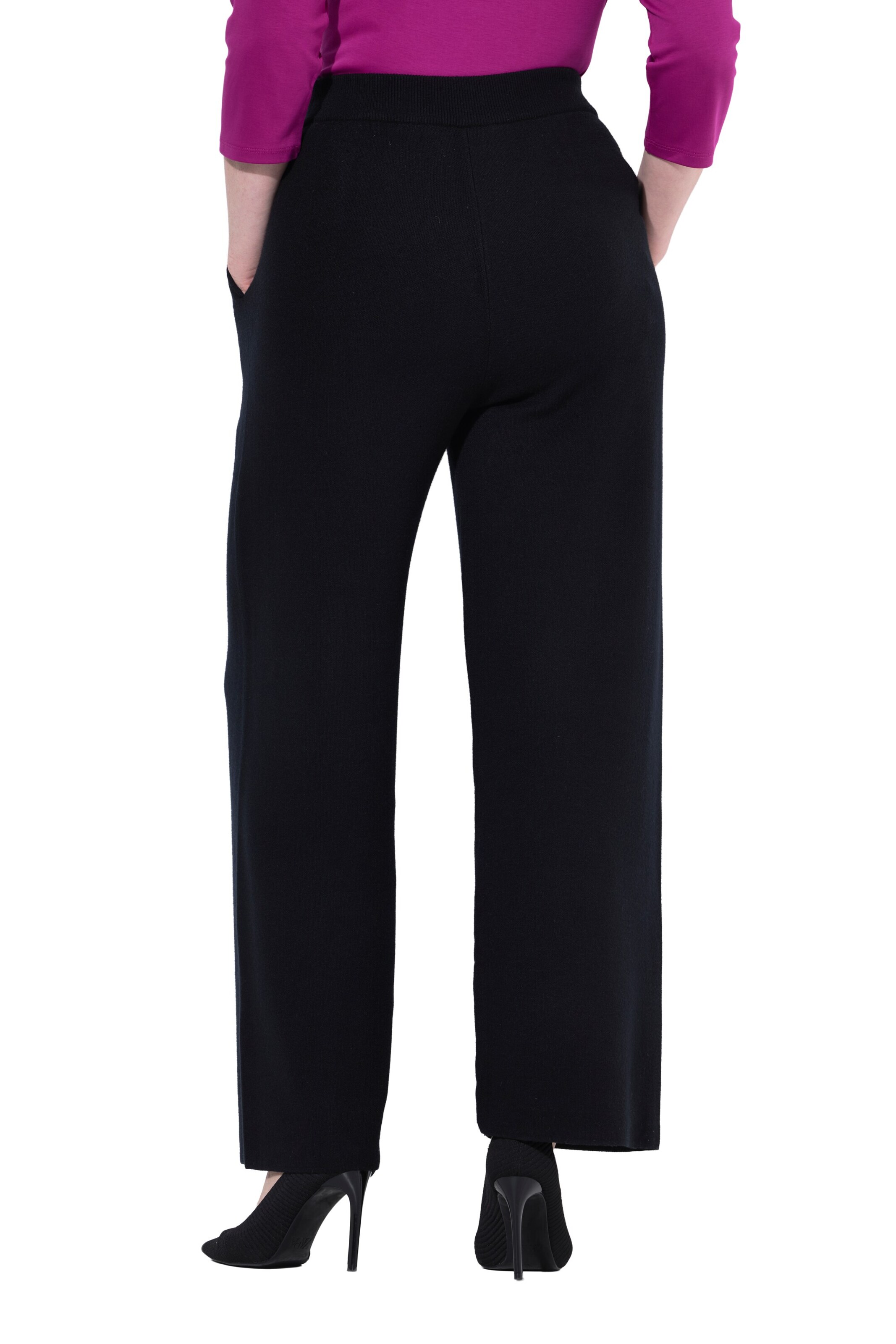 Ulla Popken Loosefit Hose in Schwarz