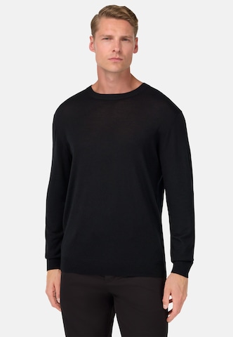 Pull-over Boggi Milano en noir : devant