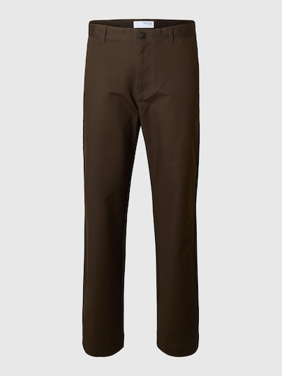 SELECTED Pantalon chino en 32/32 en marron, Vue avec produit