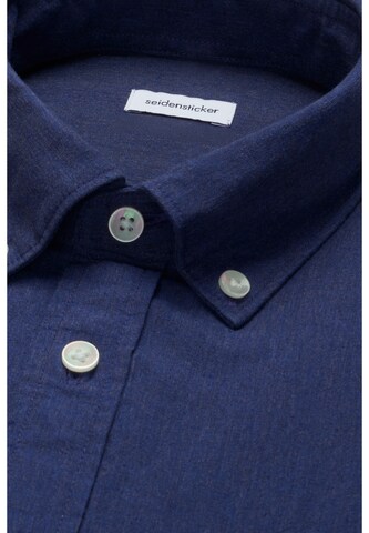 SEIDENSTICKER Regular Fit Businesshemd in Blau