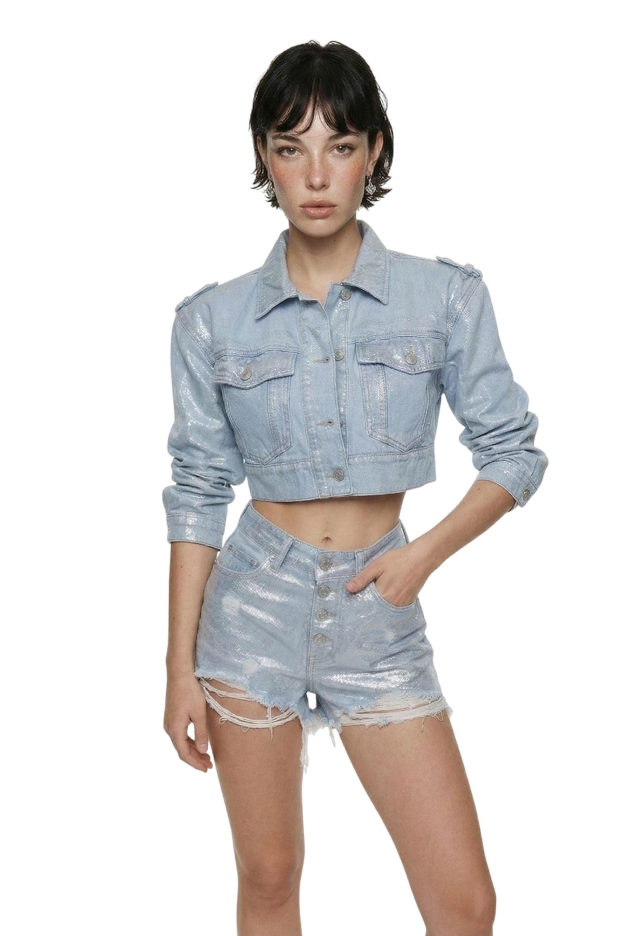 HOLLY LOLLY Between-season jacket in Blue: front