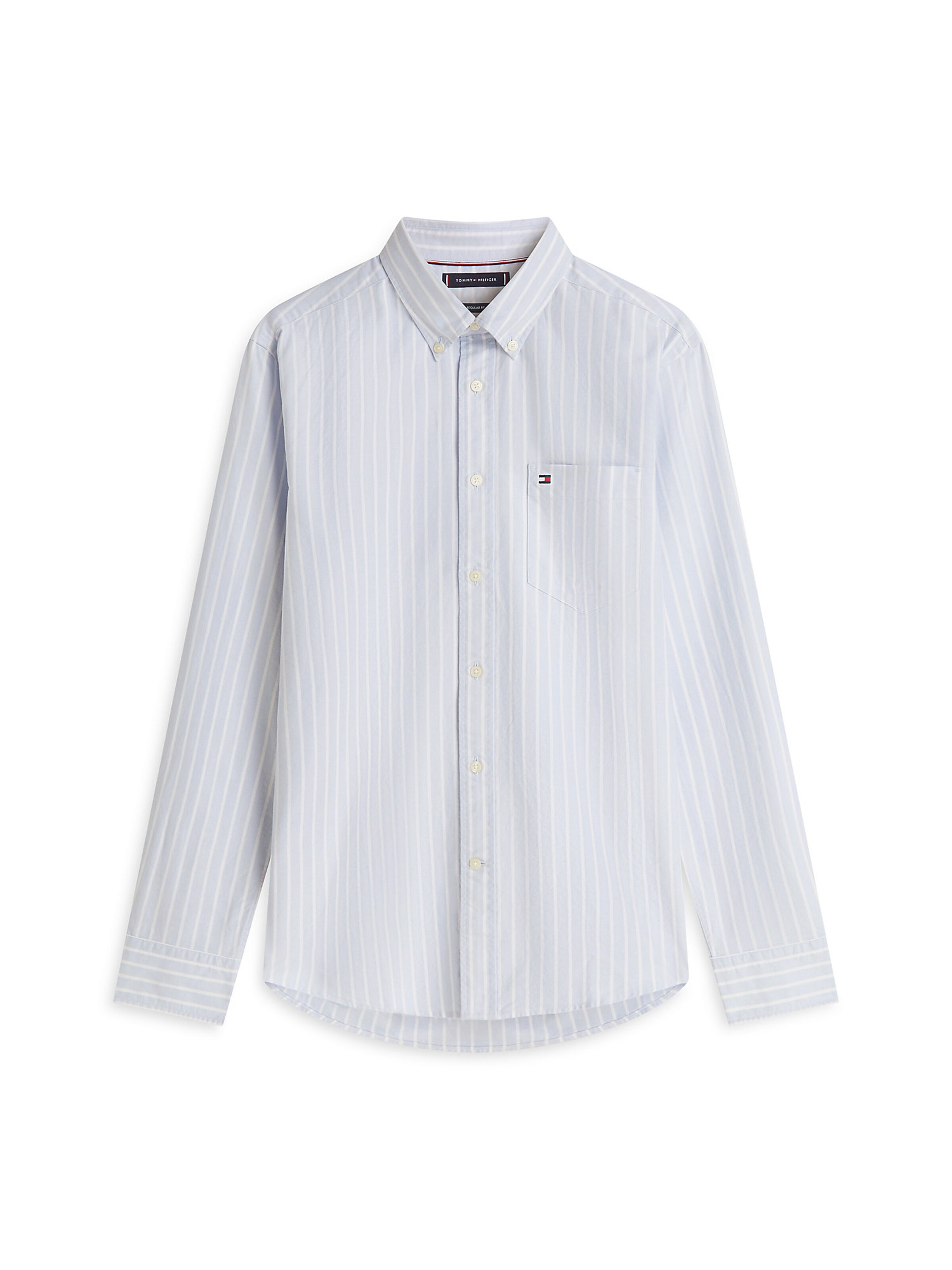 TOMMY HILFIGER Overhemd in de kleur Lichtblauw / Wit, Productweergave