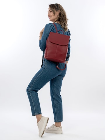 Zaino 'Tours Rue 09' di Emily & Noah in rosso: frontale