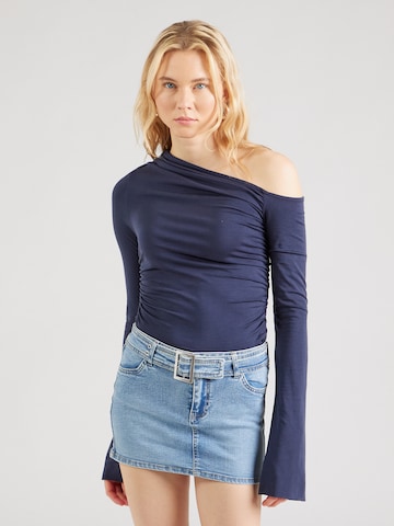 WEEKDAY Shirt 'Erin' in Blauw: voorkant