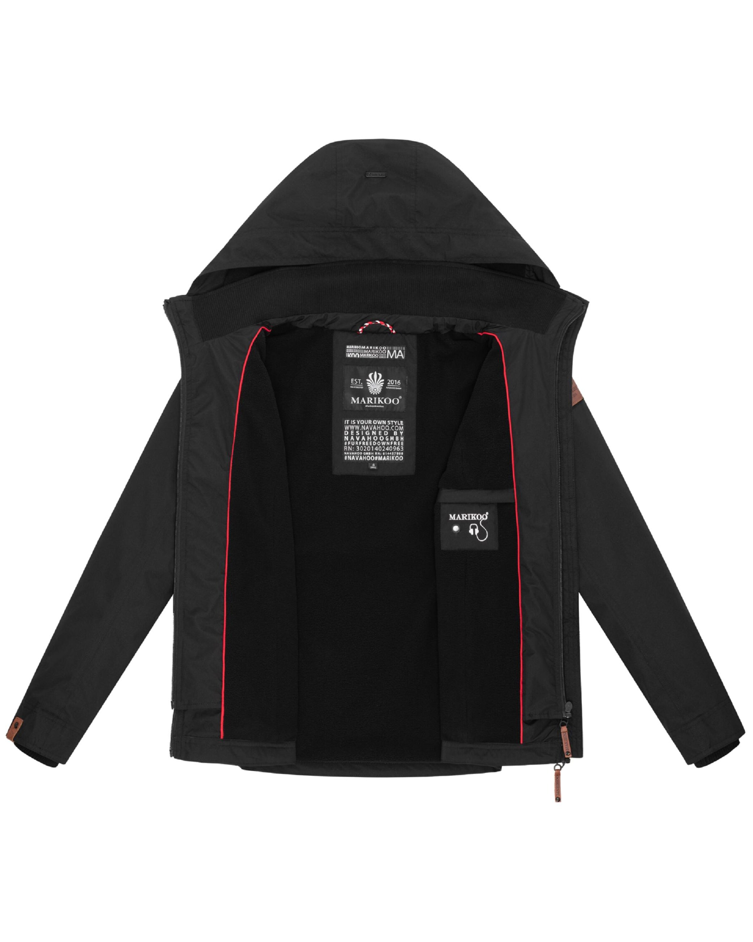 Geacă funcțională 'Erdbeere' de la MARIKOO pe negru