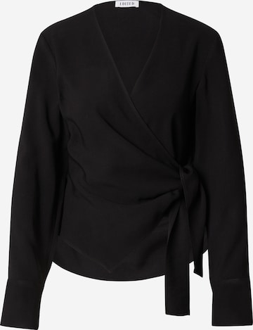 EDITED Blouse 'Rose' in Zwart: voorkant