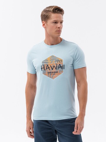 T-Shirt 'S1740' Ombre en bleu : devant