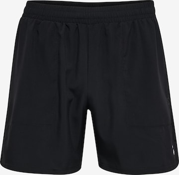 Hummel Sportshorts 'Pulse' in Schwarz: Vorderseite