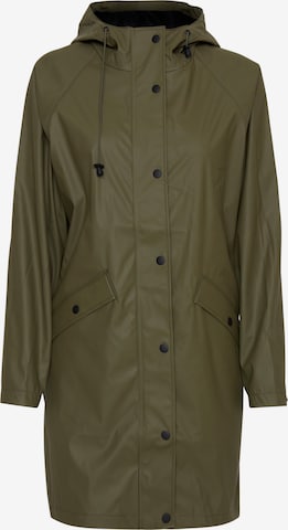 Manteau fonctionnel 'IHTAZI JA' ICHI en vert : devant