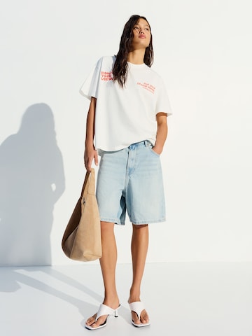 Bershka Shirts i hvid