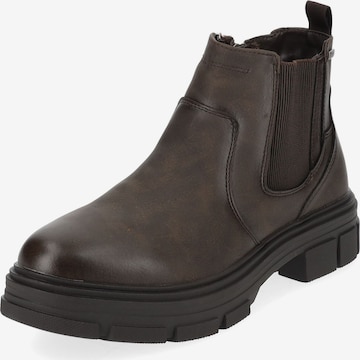 Bottes TOM TAILOR en marron : devant