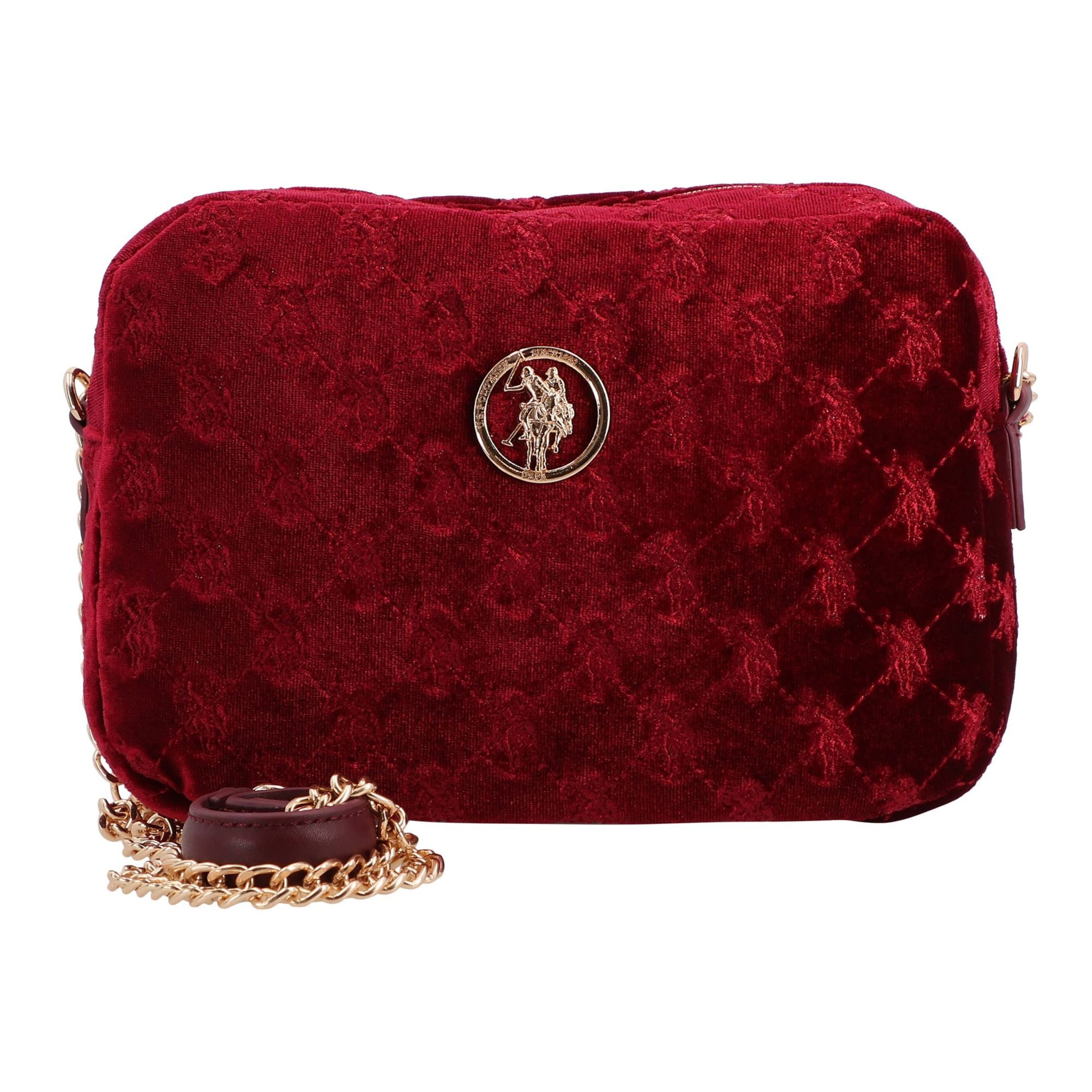 U.S. POLO ASSN. Schoudertas 'New Ceremony' in Rood: voorkant