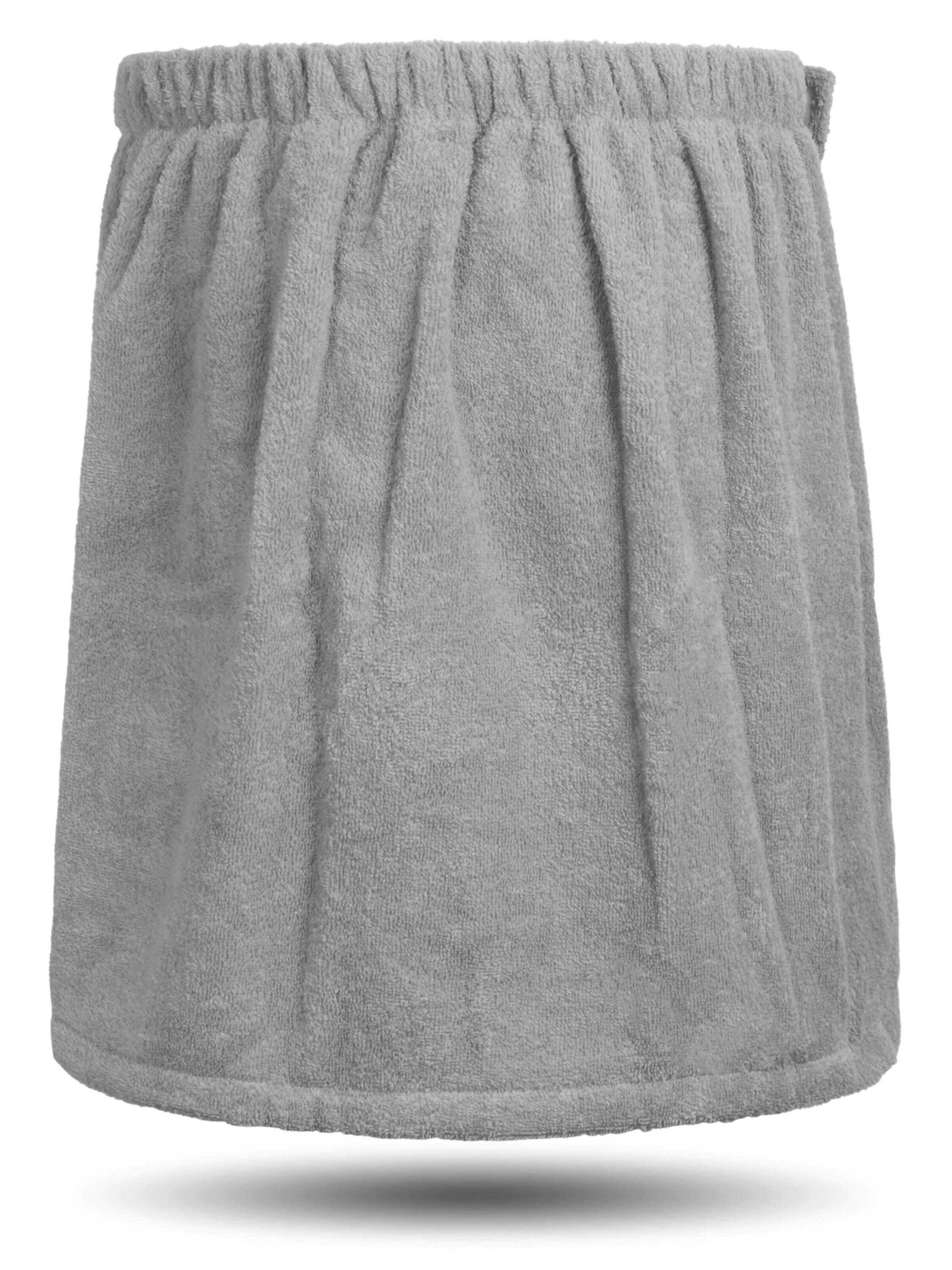 normani Bathrobe short 'Mersin' in Grey