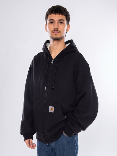 Carhartt WIP Sweatjakke 'Active Sweat Jacket Black' i S i sort, Produktvisning