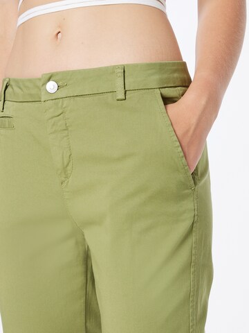 UNITED COLORS OF BENETTON Regular Trousers with creases in Green