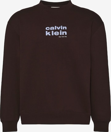 Calvin Klein Sweatshirt in Braun: Vorderseite