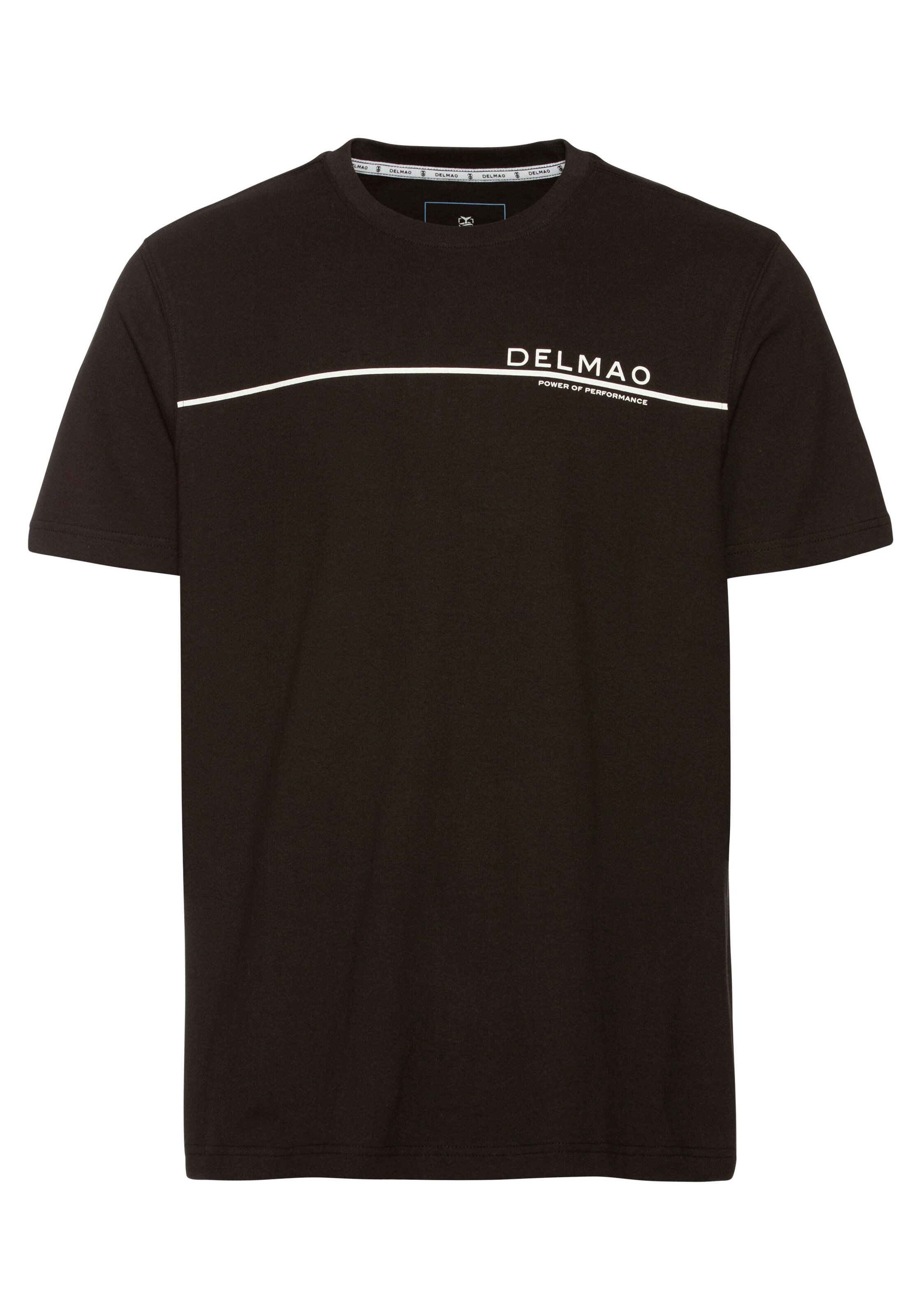 DELMAO Shirt 'DELMAO' in Schwarz: Vorderseite