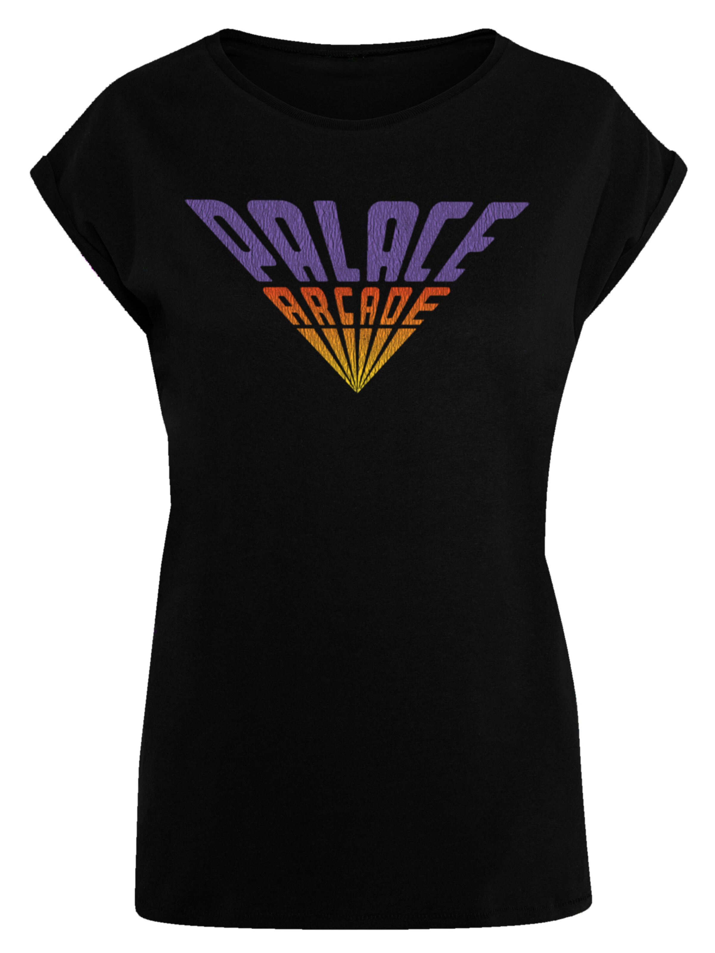 F4NT4STIC Shirt 'Stranger Things Palace Arcade Netflix TV Series' in Zwart: voorkant