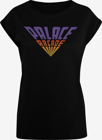 T-shirt 'Stranger Things Palace Arcade Netflix TV Series' F4NT4STIC en noir : devant