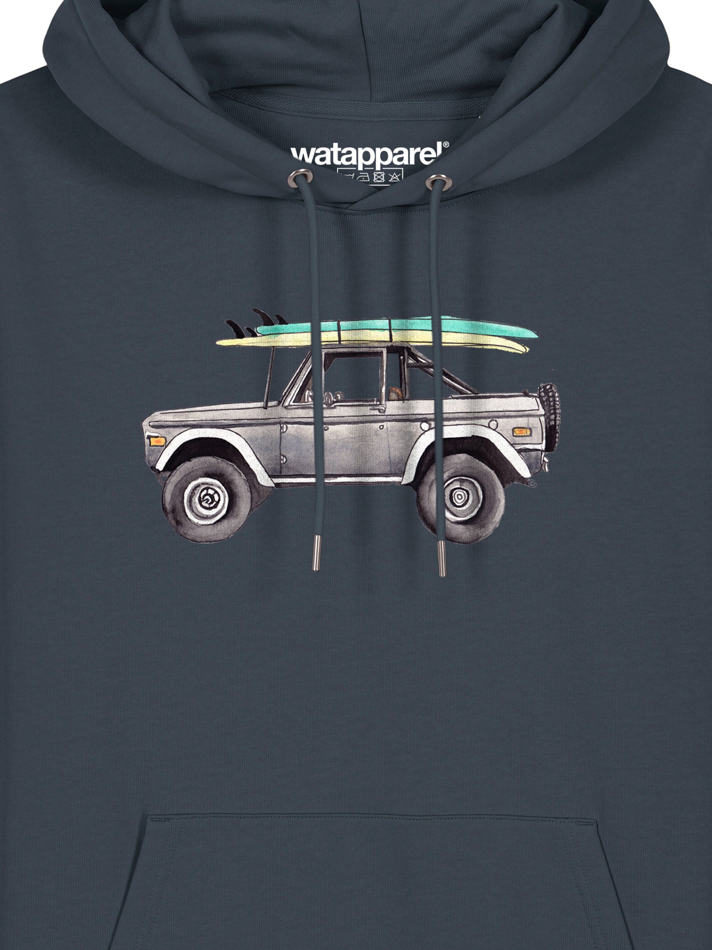 Watapparel Sweatshirt ' Surf Pickup ' in Grijs