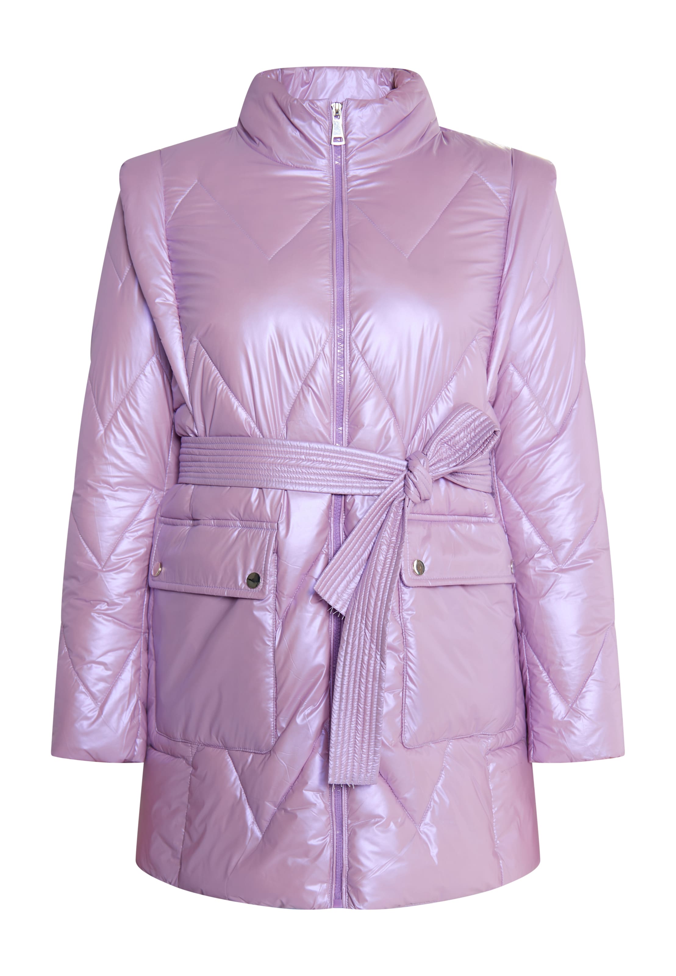 MYMO Демисезонное пальто в Лиловый: спереди