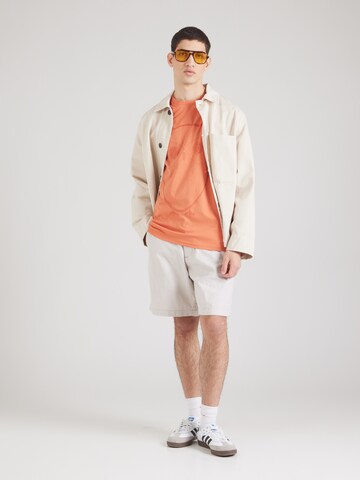 KnowledgeCotton Apparel Tričko – oranžová
